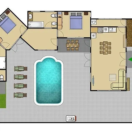 Sleeps 6 Pool Air Con Wifi *